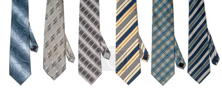 Photo for Colorful ties isolated on a white background - Royalty Free Image