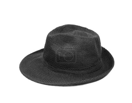 Foto de Sombrero negro aislado en blanco - Imagen libre de derechos