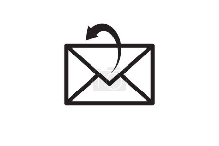 Illustration for Mail icon vector sign. Letter envelope symbol. Message send to address illustration. Email newsletter design. - Royalty Free Image