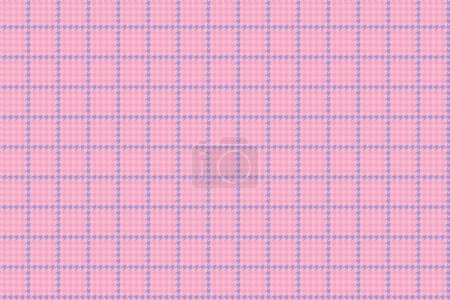 Téléchargez les illustrations : Check tartan textile. Plaid texture seamless. Vector background fabric pattern in light and red colors. - en licence libre de droit