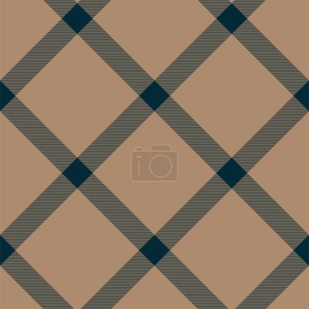 Illustration for Tartan scotland seamless plaid pattern vector. Retro background fabric. Vintage check color square geometric texture for textile print, wrapping paper, gift card, wallpaper flat design. - Royalty Free Image