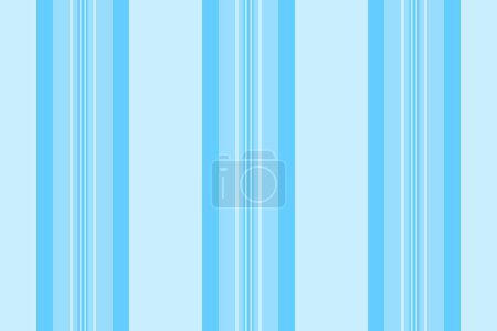 Ilustración de Líneas de patrón sin costuras de fondo de raya vertical con una textura de vector de tela textil en colores cian y claro. - Imagen libre de derechos