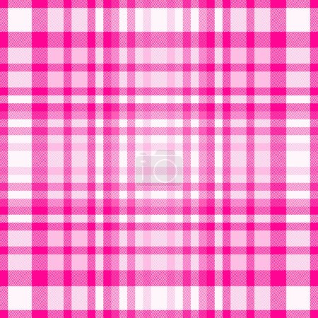 Illustration for Pattern background texture of fabric tartan vector with a seamless plaid textile check in snow and bright colors. - Royalty Free Image