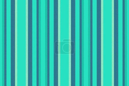 Ilustración de Patrón vectorial de fondo de franja vertical textil con una textura de líneas de tela sin costuras en color verde azulado y violeta. - Imagen libre de derechos