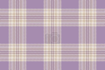Illustration for Check tartan background of fabric texture plaid with a textile seamless vector pattern in pastel and white colors. - Royalty Free Image