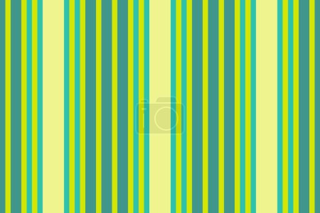 Ilustración de Patrón de tela sin costura de la raya vector de textura con un fondo líneas textiles verticales en verde azulado y colores brillantes. - Imagen libre de derechos