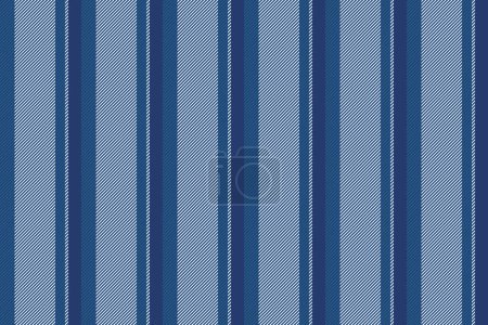 Ilustración de Líneas de tela sin costuras de textura textil raya con un patrón de vector de fondo vertical en colores azules y claros. - Imagen libre de derechos