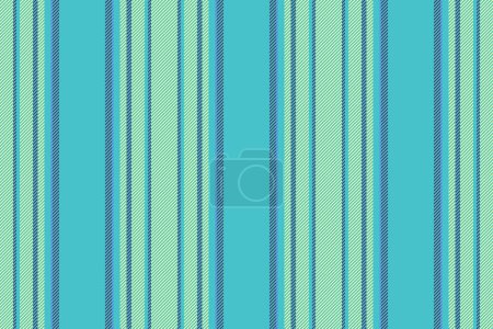 Ilustración de Tejido vectorial vertical de líneas de fondo textil con una textura de raya patrón sin costuras en colores cian y lima. - Imagen libre de derechos