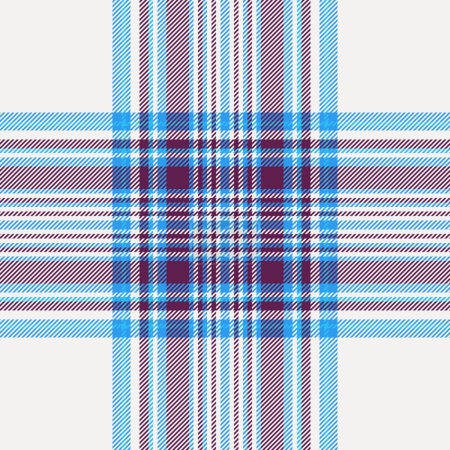 Illustration for Pattern seamless check of textile plaid background with a tartan vector texture fabric in white smoke and violet colors. - Royalty Free Image
