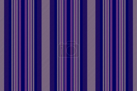 Ilustración de Patrón de textura de fondo de líneas de rayas sin costura con un vector textil vertical de tela en colores azul y naranja. - Imagen libre de derechos
