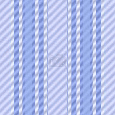 Ilustración de Vector de patrón vertical de textura de tela textil con líneas de franja de fondo sin costuras en colores azules y claros. - Imagen libre de derechos