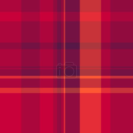 Texture fabric pattern of check vector textile with a plaid background tartan seamless in red and pink colors.