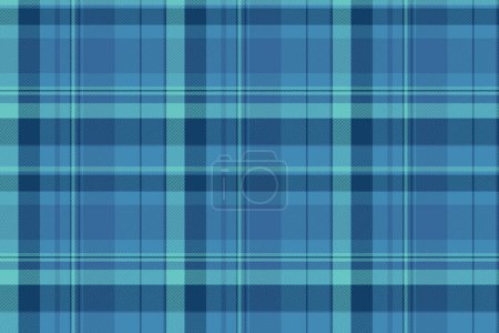 Pattern vector texture of tartan check plaid with a fabric seamless textile background in cyan and teal colors.