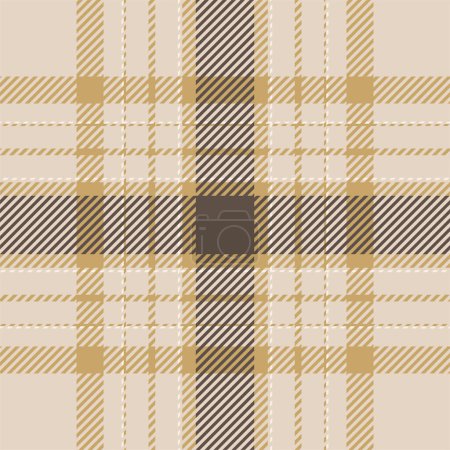 Illustration for Plaid check pattern. Seamless fabric texture. Tartan textile print design. - Royalty Free Image