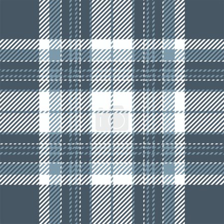 Illustration for Plaid check pattern. Seamless fabric texture. Tartan textile print design. - Royalty Free Image