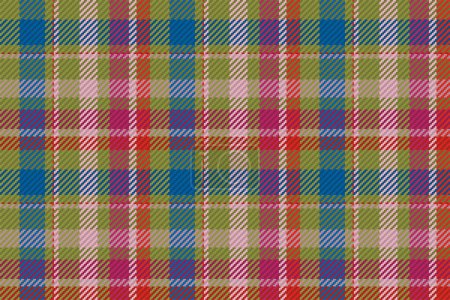 Illustration for Seamless pattern of scottish tartan plaid. Repeatable background with check fabric texture. Flat vector backdrop of striped textile print. - Royalty Free Image