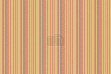 Illustration for Texture background vector of pattern fabric vertical with a lines seamless stripe textile in amber and red colors. - Royalty Free Image