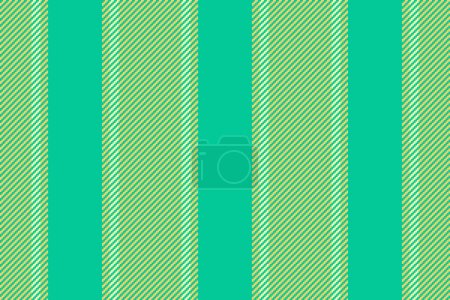Textura vectorial líneas de tela de rayas con un fondo patrón sin costuras verticales en color verde azulado y ámbar.