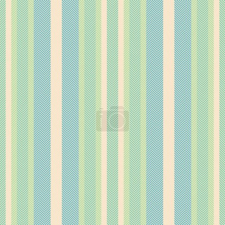 Textiler Hintergrund nahtlos von Textilmuster Textur mit einem Streifen vertikalen Linien Vektor in hellen und mintfarbenen Farben.