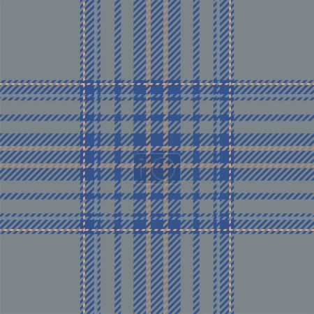 Plaid check pattern. Seamless fabric texture. Tartan textile print design.