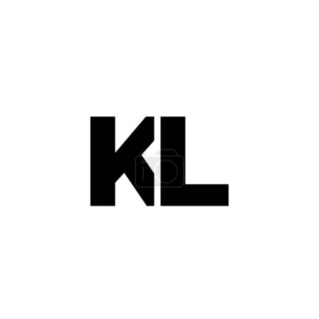 Trendige Buchstaben K und L, KL-Logo-Design-Vorlage. Minimaler Monogramm-Initial-Logotyp für die Unternehmensidentität.
