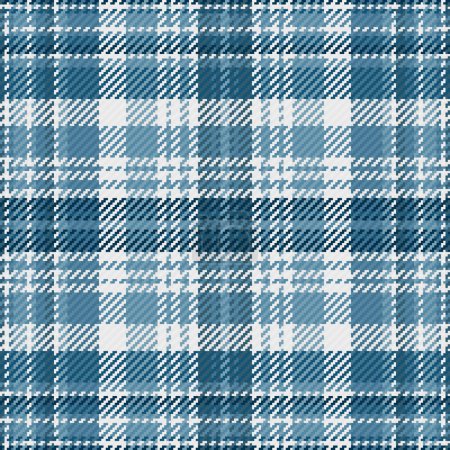 Check fabric tartan of background pattern vector with a texture textile plaid seamless in cyan and white colors.