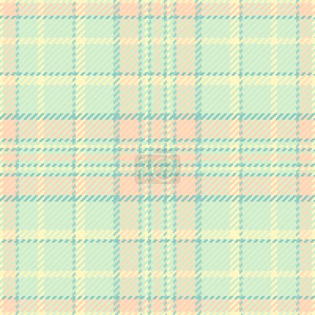 Texture textile vector of seamless background plaid with a pattern fabric tartan check in light and lemon chiffon colors.