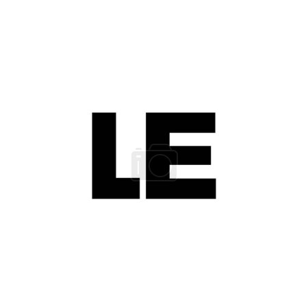 Trendy letter L and E, LE logo design template. Minimal monogram initial based logotype for company identity.