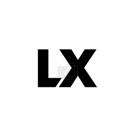 Trendy letter L and X, LX logo design template. Minimal monogram initial based logotype for company identity.