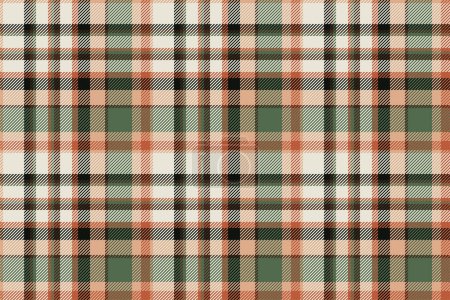 Plaid background, check seamless pattern. Vector fabric texture for textile print, wrapping paper, gift card, wallpaper flat design.