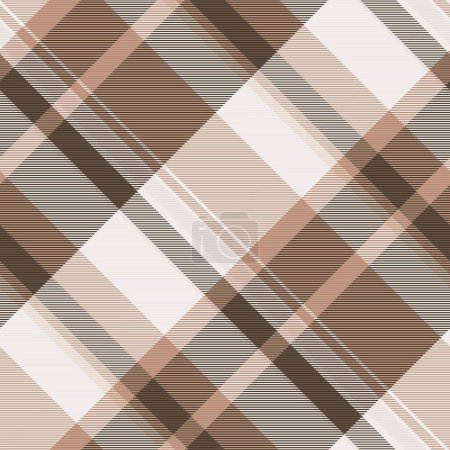 Illustration for Goose foot pattern texture tartan, multicolored fabric textile vector. Oilcloth check seamless background plaid in white and pastel color. - Royalty Free Image