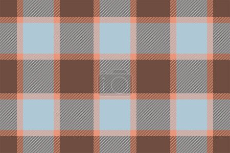 Plaid background, check seamless pattern. Vector fabric texture for textile print, wrapping paper, gift card, wallpaper flat design.