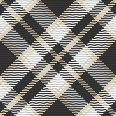 Seamless pattern of scottish tartan plaid. Repeatable background with check fabric texture. Flat vector backdrop of striped textile print.