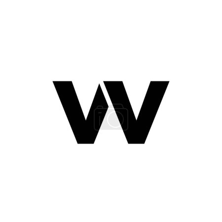 Lettre tendance V et V, modèle de conception de logo VV. Logotype initial à base de monogramme minimal pour l'identité de l'entreprise.