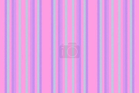Fiber pattern texture textile, template vertical background stripe. Carpet seamless vector lines fabric in pink and indigo color.