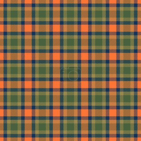 Structure textile pattern seamless, filigree tartan vector background. Scrap texture check plaid fabric in blue and yellow color.