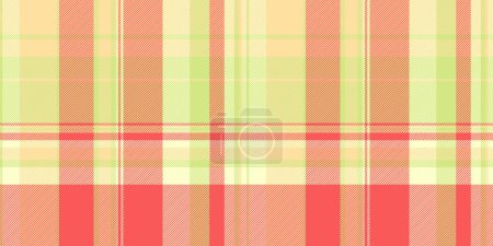 Worldwide seamless check fabric, trade pattern textile vector. Repetition texture background plaid tartan in red and lime color.