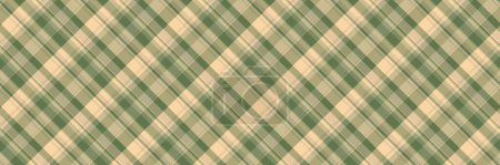 Strip pattern fabric background, summer seamless textile plaid. Worldwide vector tartan texture check in pastel and yellow color.