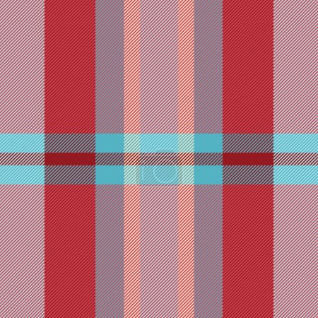 Short fabric check textile, november vector plaid tartan. Scrapbooking seamless pattern texture background in red and light colors.