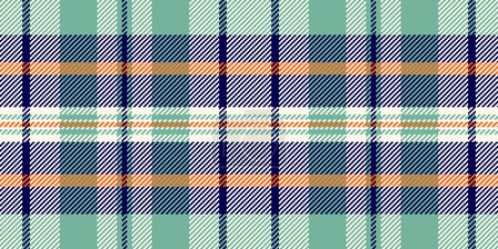 Pyjamas tartan vector textile, garment seamless fabric texture. Day pattern background plaid check in old lace and indigo color.