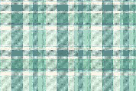 Illustration for Oilcloth check vector tartan, classical plaid fabric textile. Checkered background pattern texture seamless in light and old lace colors. - Royalty Free Image