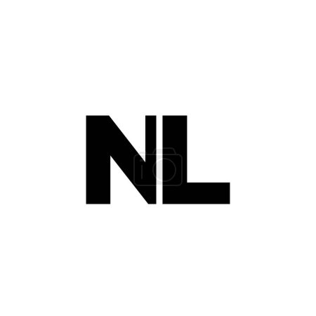 Trendy Buchstaben N und L, NL Logo-Design-Vorlage. Minimaler Monogramm-Initial-Logotyp für die Unternehmensidentität.