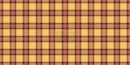 Canvas vector background tartan, bandanna plaid texture textile. Styling pattern check fabric seamless in amber and dark color.