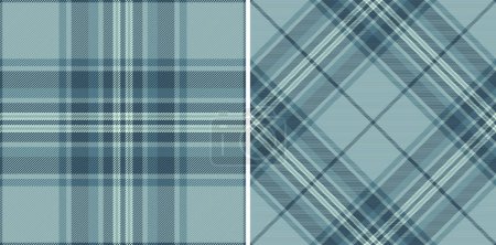 Plaid check textil de tela sin costura vectorial con un patrón de fondo de textura tartán establecido en colores degradados.