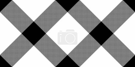 Book texture check pattern, valentine background textile tartan. Uk fabric plaid vector seamless in white and black color.