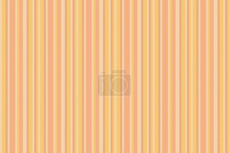 Illustration for Invitation background pattern texture, multicolored vertical textile lines. Ornate stripe seamless vector fabric in orange and light color. - Royalty Free Image