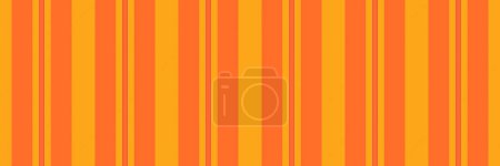 Stilvolle Vektor textilen Hintergrund, Stück Linien Muster Textur. Folklore vertikale Streifen nahtloser Stoff in orange und radioaktiver Farbe.