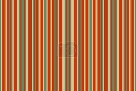 Seamless lines background of fabric textile vertical with a vector stripe texture pattern in orange and pastel colors.