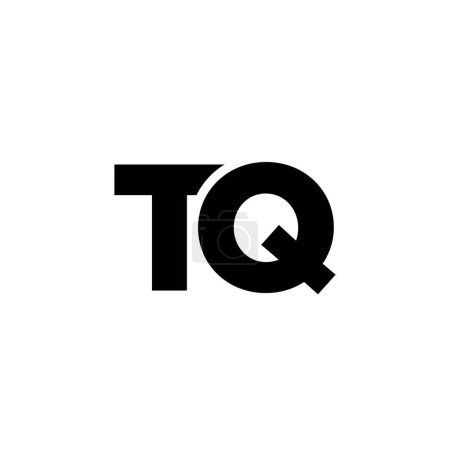 Trendy letter T and Q, TQ logo design template. Minimal monogram initial based logotype for company identity.