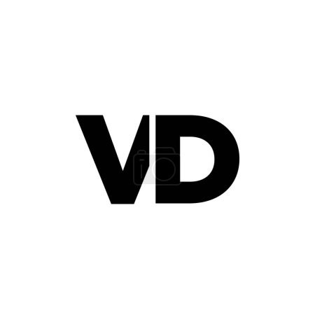 Trendy Buchstaben V und D, VD Logo-Design-Vorlage. Minimaler Monogramm-Initial-Logotyp für die Unternehmensidentität.